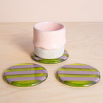 Dot: Stripey Glass Coaster