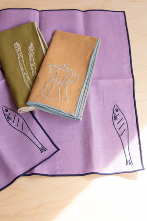 Maegen: Set of 2 Linen Blend Napkins