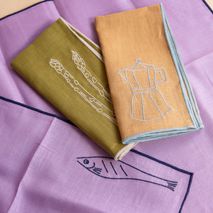 Maegen: Set of 2 Linen Blend Napkins