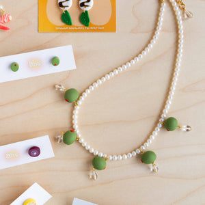 Altar Ware: Pimento Olive Pearl Necklace