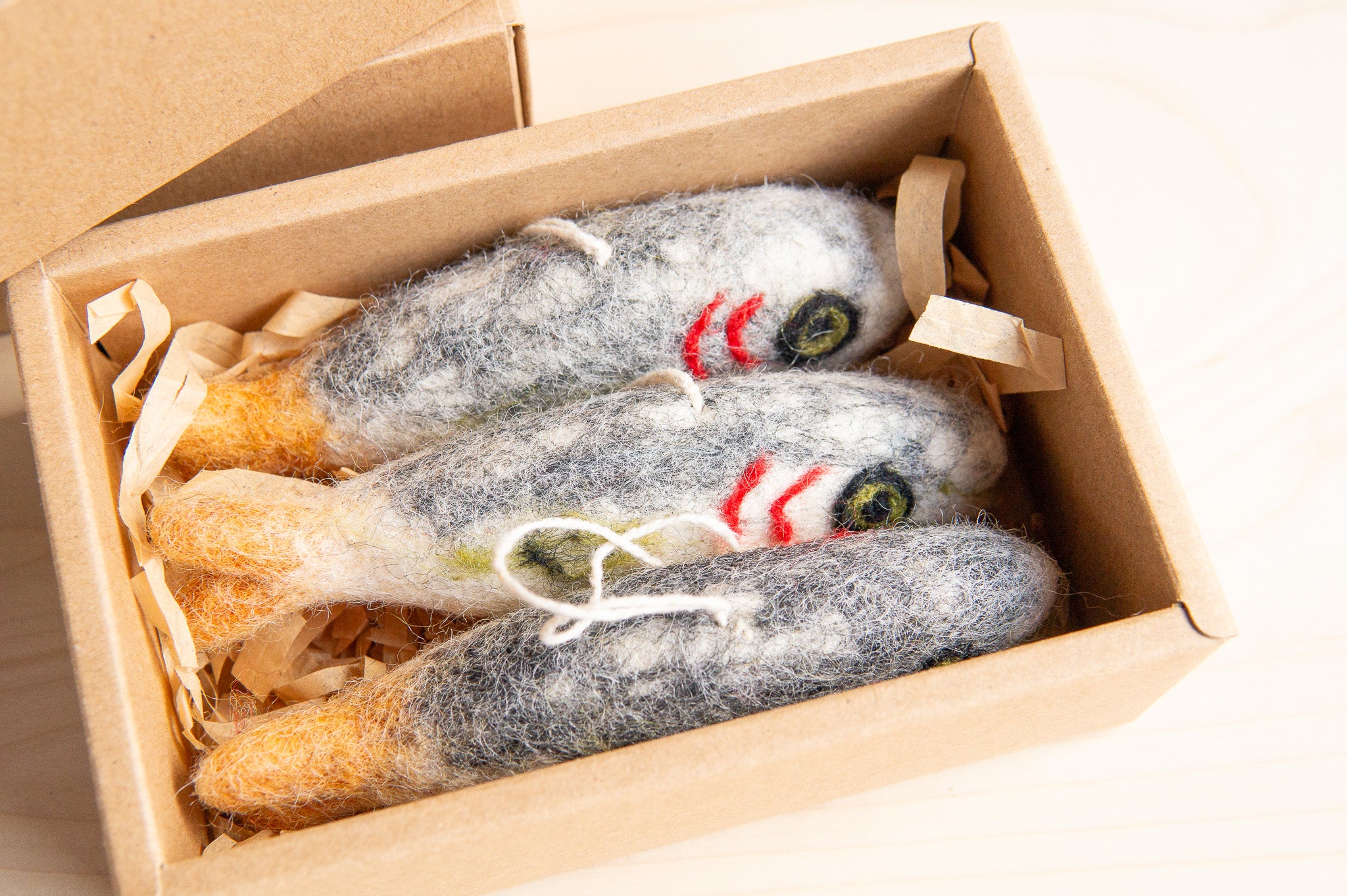 PetitFelts: Sardine Ornament Set