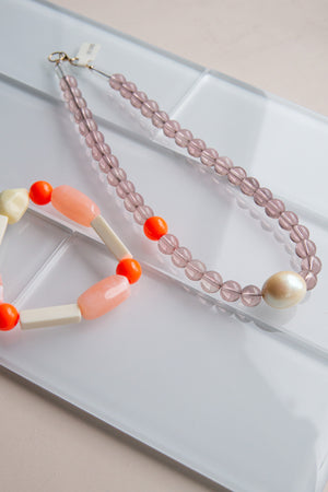 Hattie Buzzard: Light Dancer Necklace in Pink Dusk