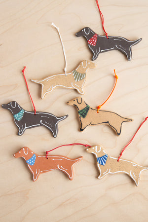 Melville Ceramics: Dachshund Dog Ornament