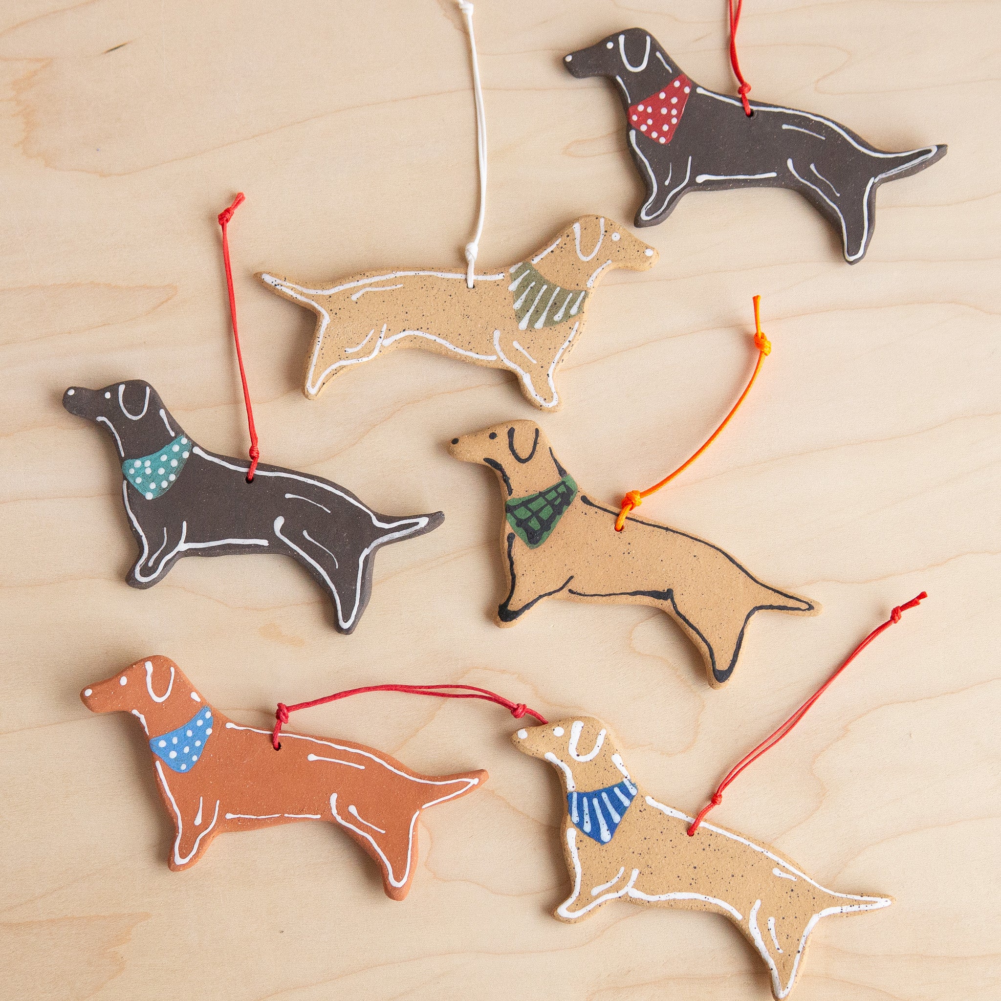 Melville Ceramics: Dachshund Dog Ornament