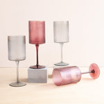 Kadra Kitchenware: 17oz Ribbed Wine Glass (Various Colors)