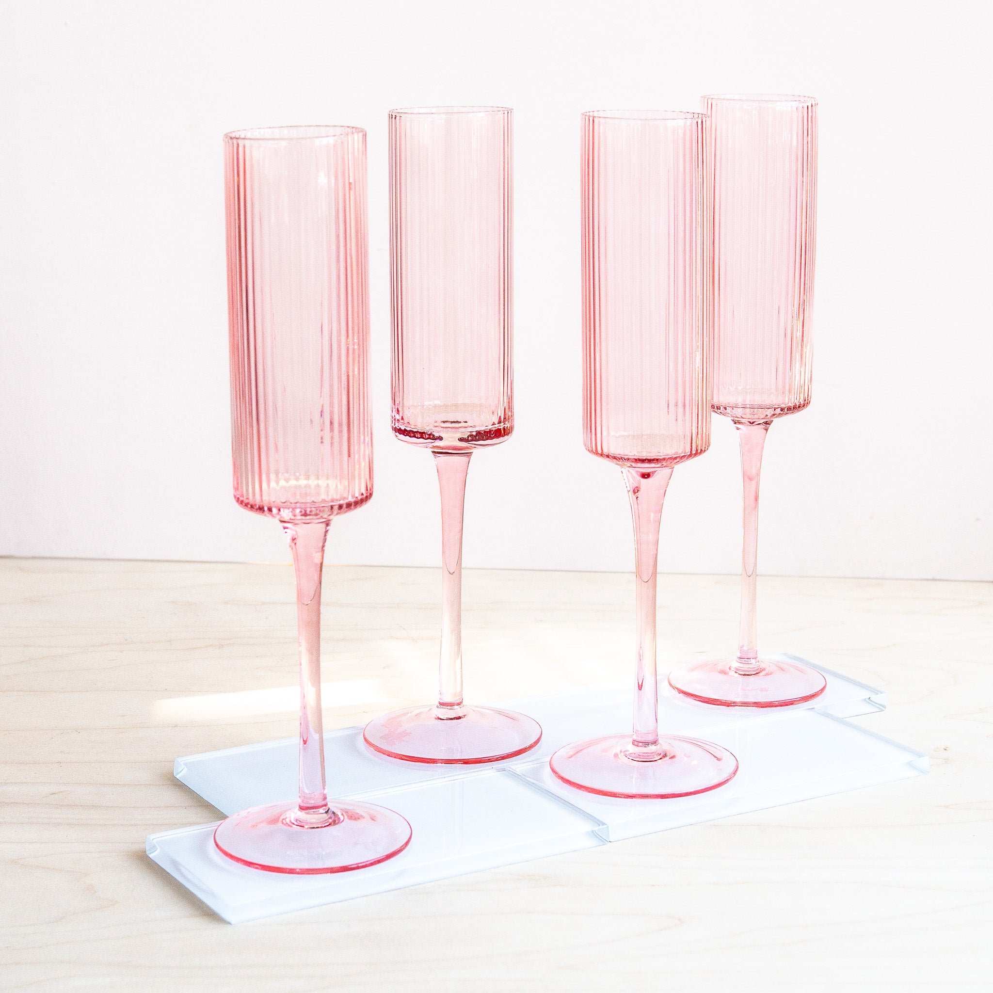 Kadra Kitchenware: Ribbed Champagne Glass