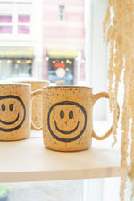 White Squirrel Clayworks: Smiley Face Mug