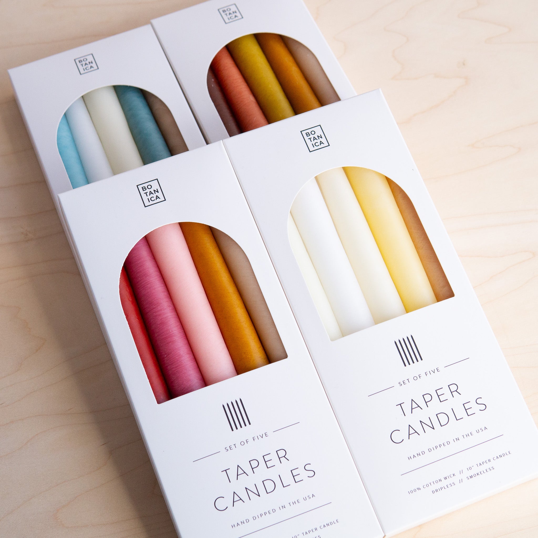 Botanica: Taper Candles Set of 5