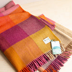 Bronte Moon: Merino Wool Block Check Throw