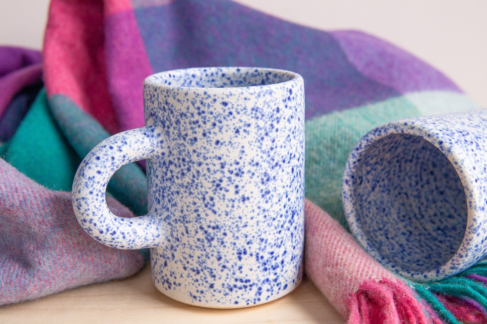 Garden Club Ceramics: Speckled Cobalt June Mug