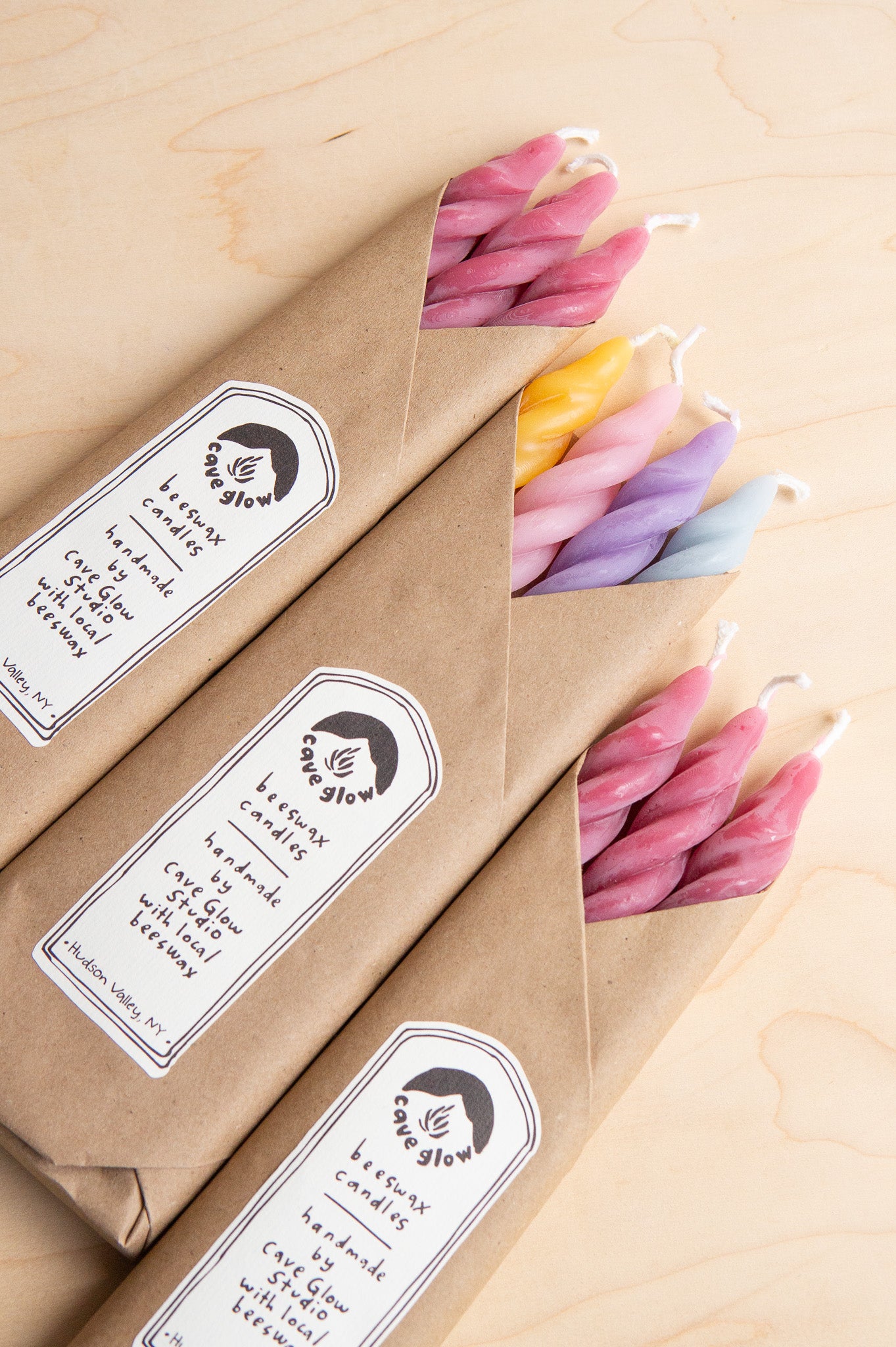 Cave Glow Studio: Twisted Taper Candle Set