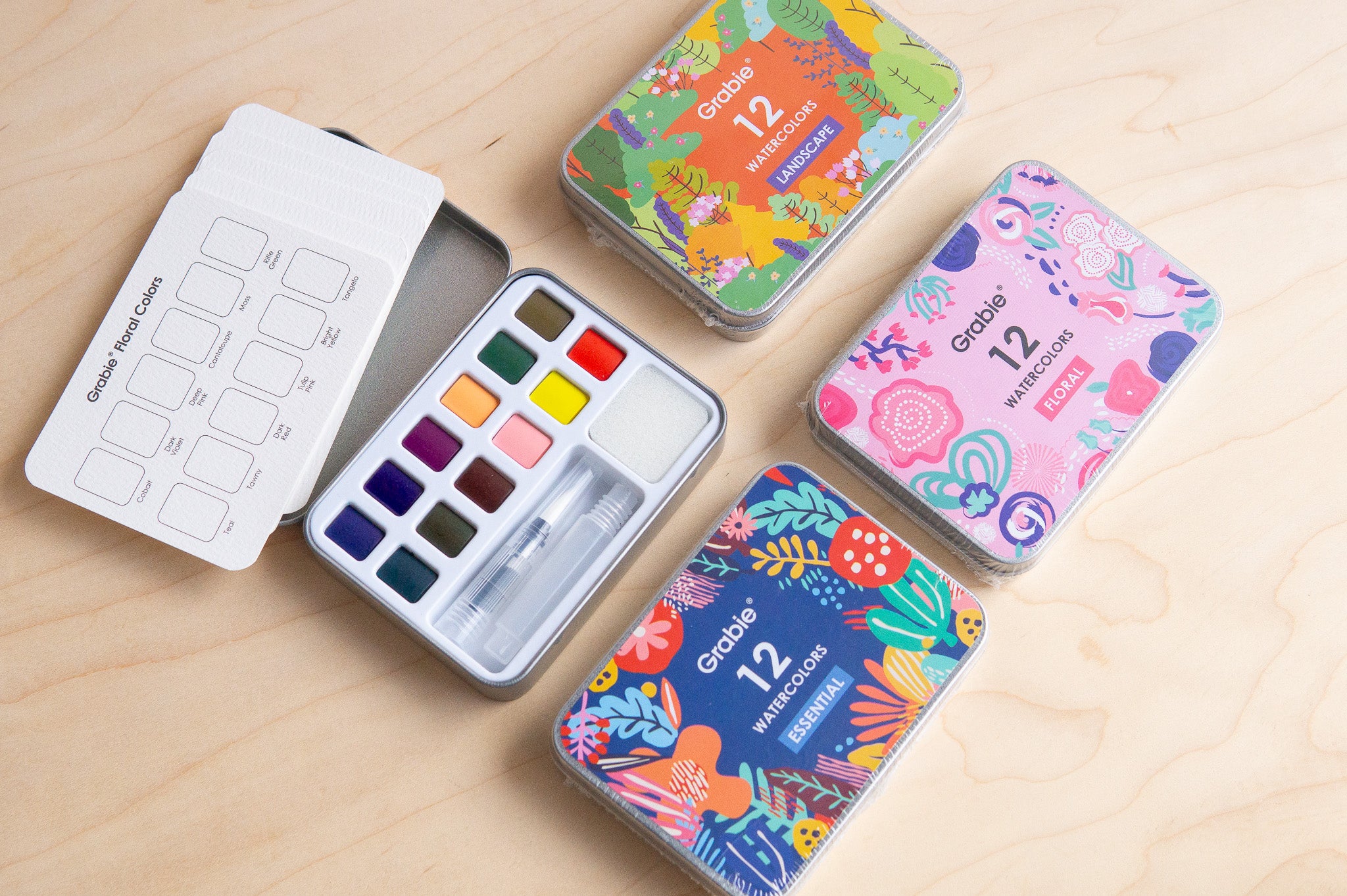 Grabie: Pocket Watercolor Set of 12