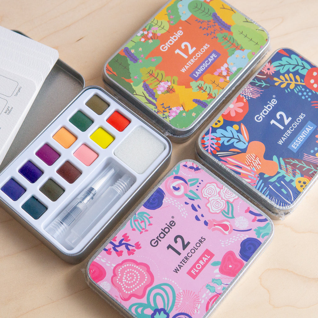 Grabie: Pocket Watercolor Set of 12