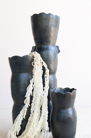 T. Stefanski: Black Scallop Vase (Various)