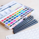 Grabie: Watercolor Set of 50 with Brushes