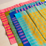 All Roads: Handwoven Grid Napkin Pair