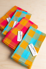 All Roads: Handwoven Gingham Napkin Pair