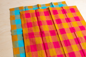 All Roads: Handwoven Gingham Napkin Pair