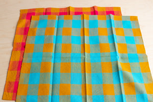 All Roads: Handwoven Gingham Napkin Pair