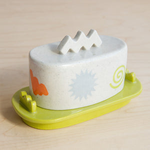 The Beige Motel: Shapes Butter Dish No. 3