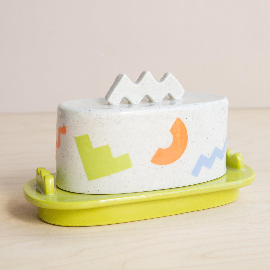 The Beige Motel: Shapes Butter Dish No. 3
