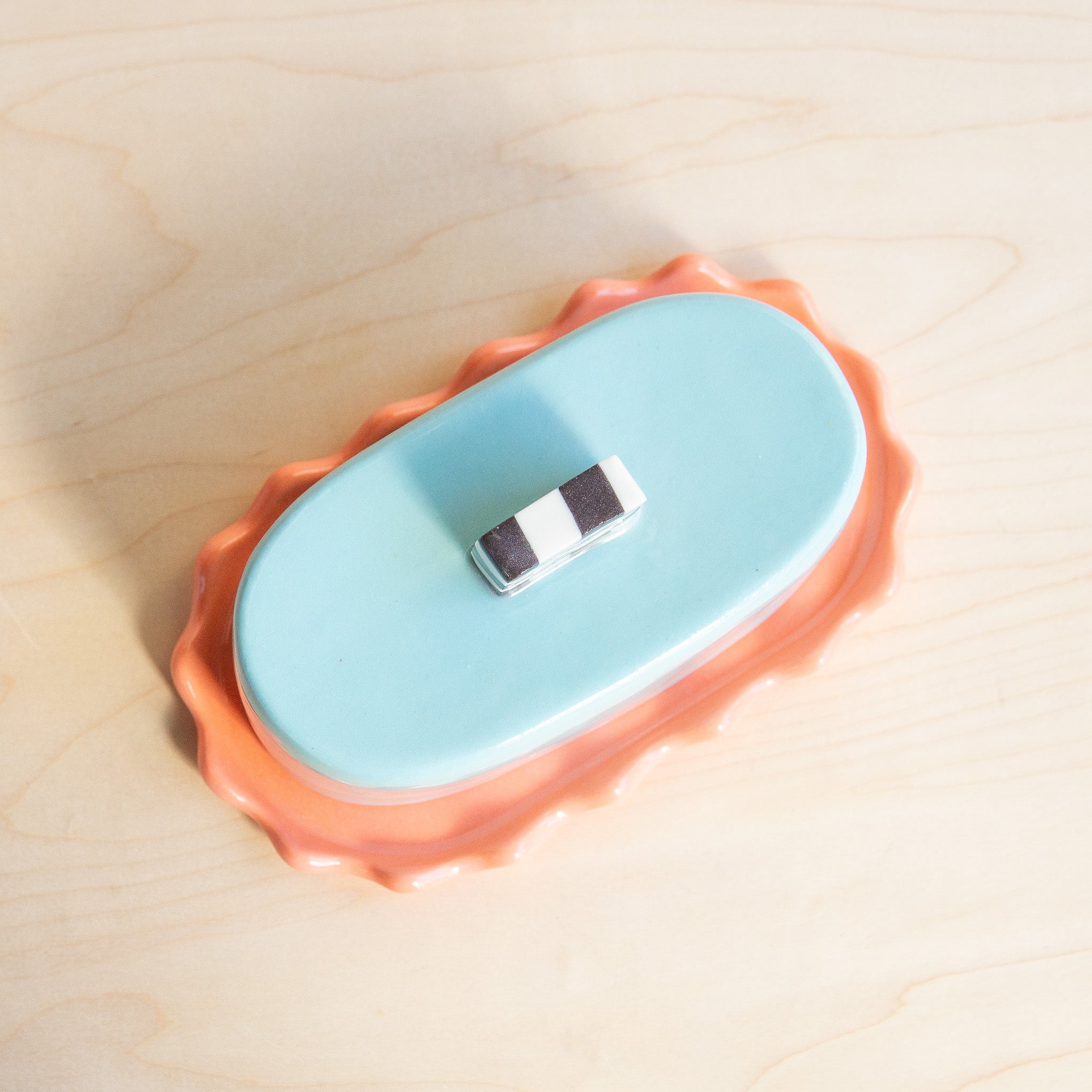 The Beige Motel: Shapes Butter Dish No. 2