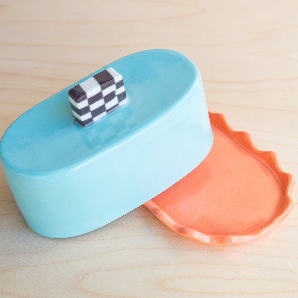The Beige Motel: Shapes Butter Dish No. 2