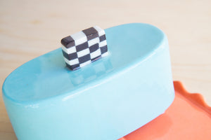 The Beige Motel: Shapes Butter Dish No. 2
