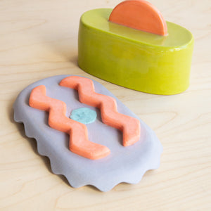 The Beige Motel: Shapes Butter Dish No. 1