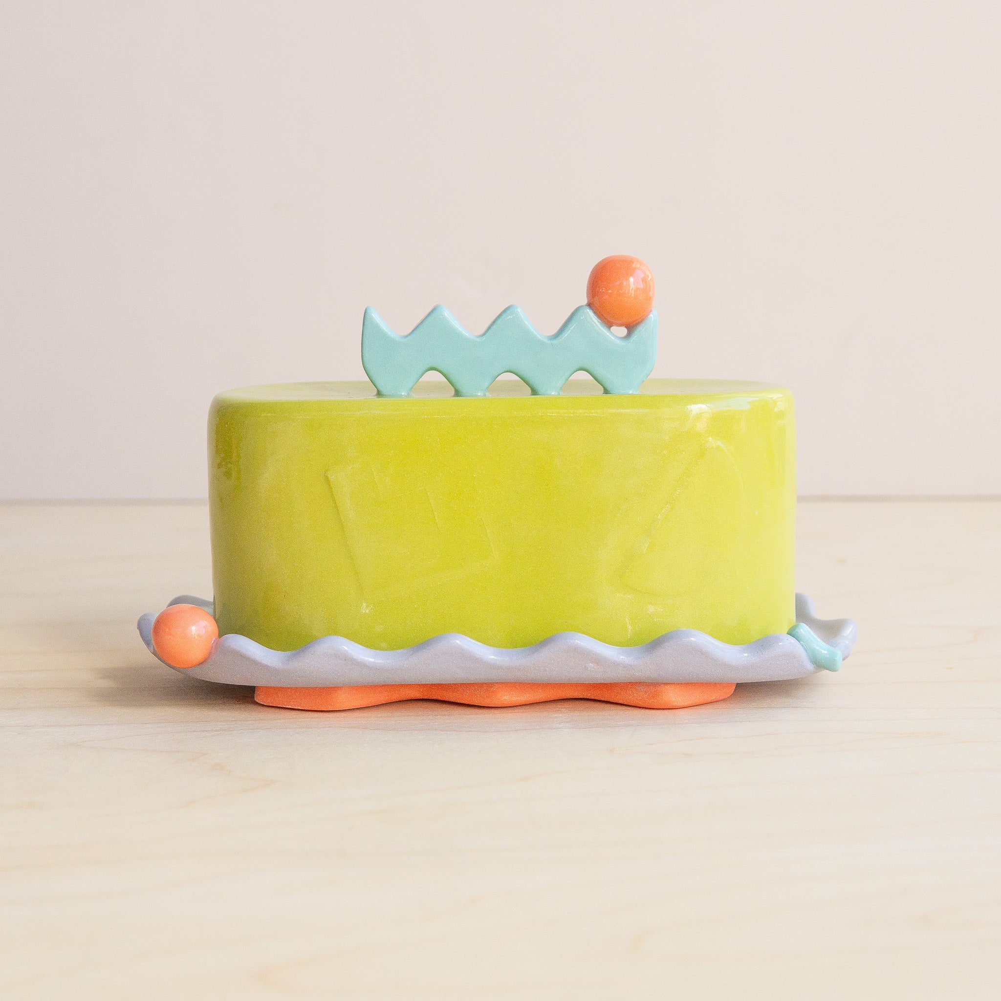 The Beige Motel: Shapes Butter Dish No. 4
