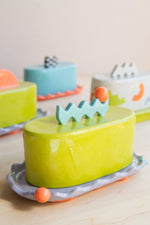 The Beige Motel: Shapes Butter Dish No. 4