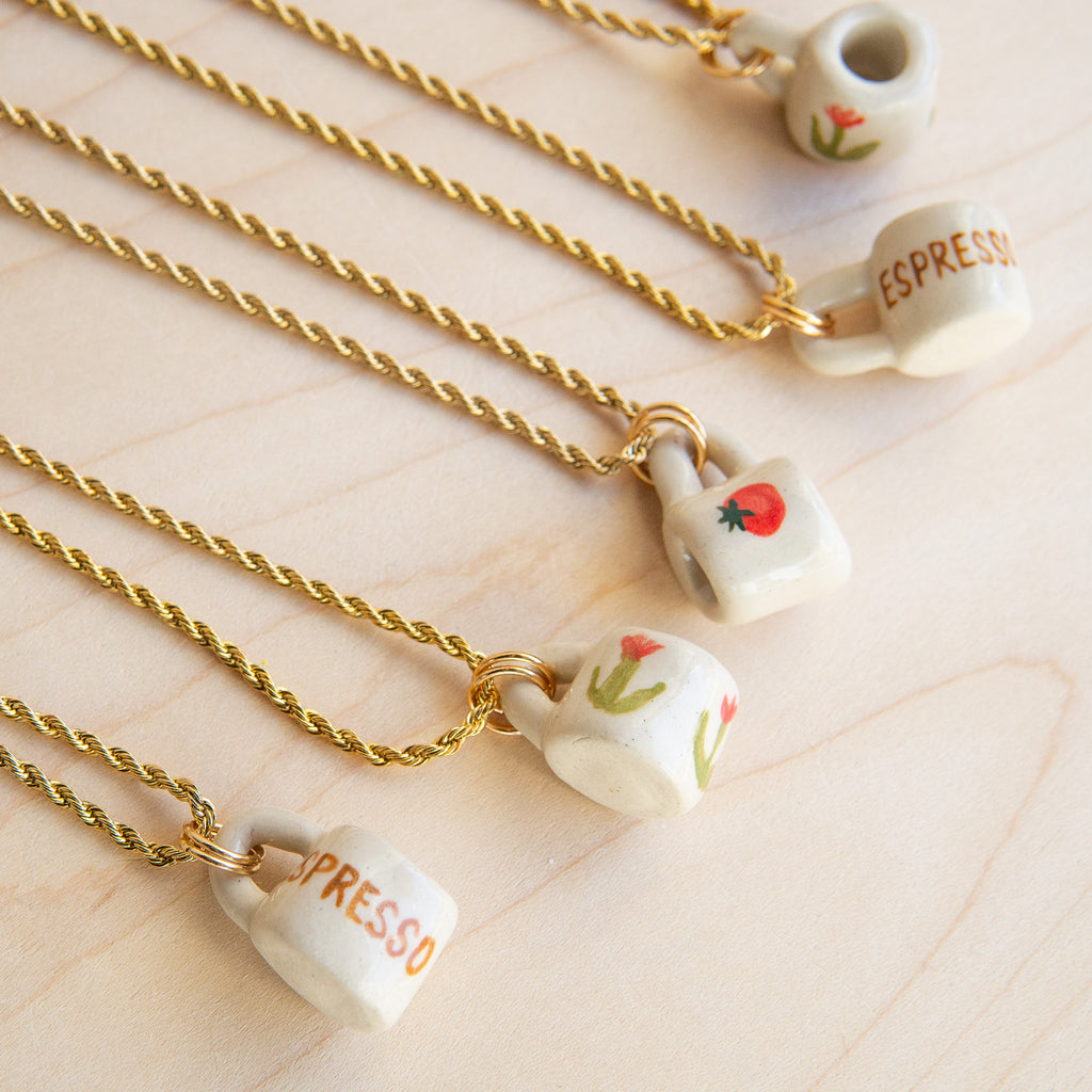 Juice Ceramics: Mini Mug Necklace (Various)