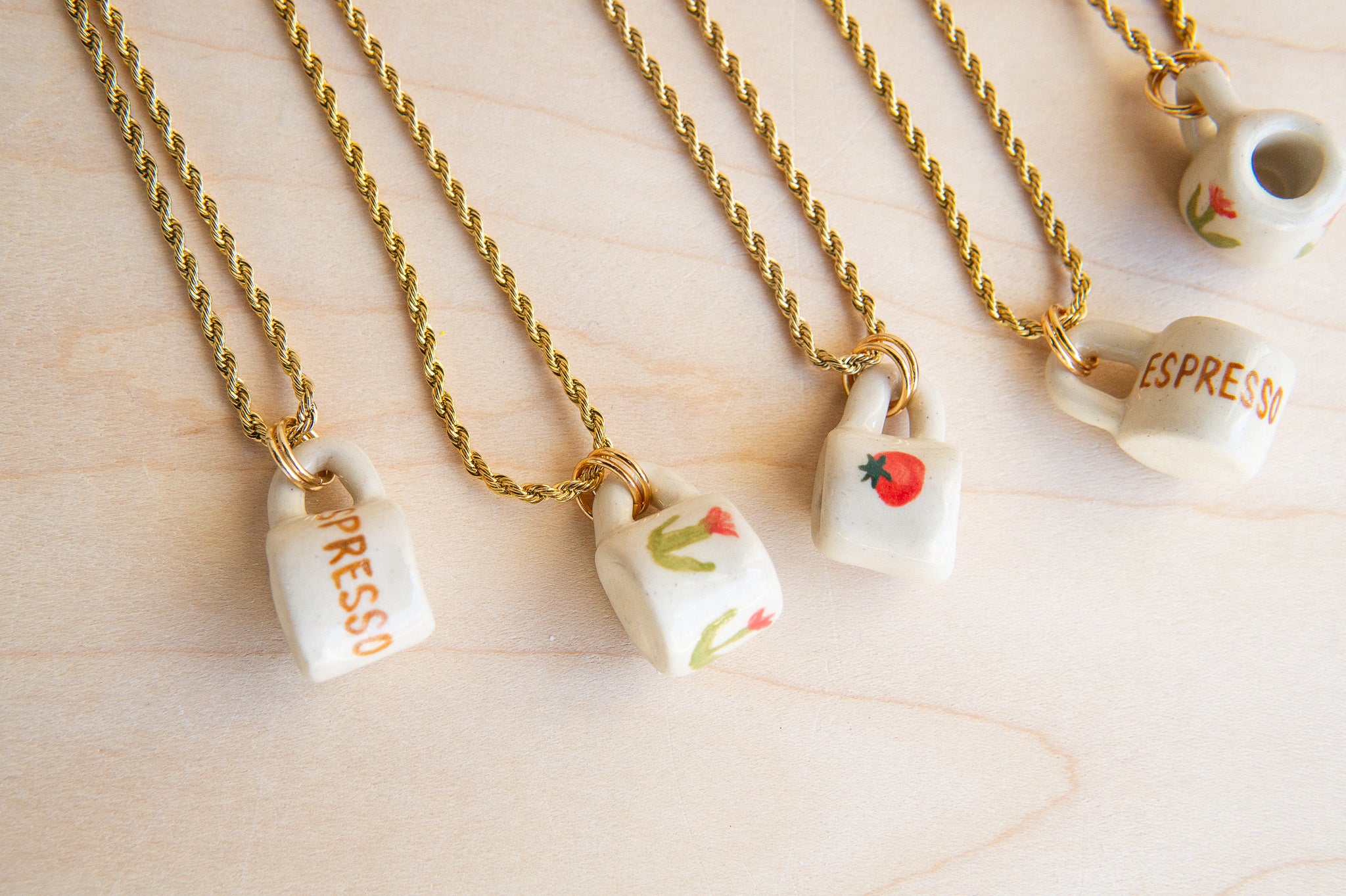 Juice Ceramics: Mini Mug Necklace (Various)
