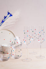 Confetti Beaded Wine Glass