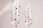 Confetti Beaded Champagne Glass