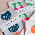 Nice Life: Printed Flour Sack Tea Towel (Various)