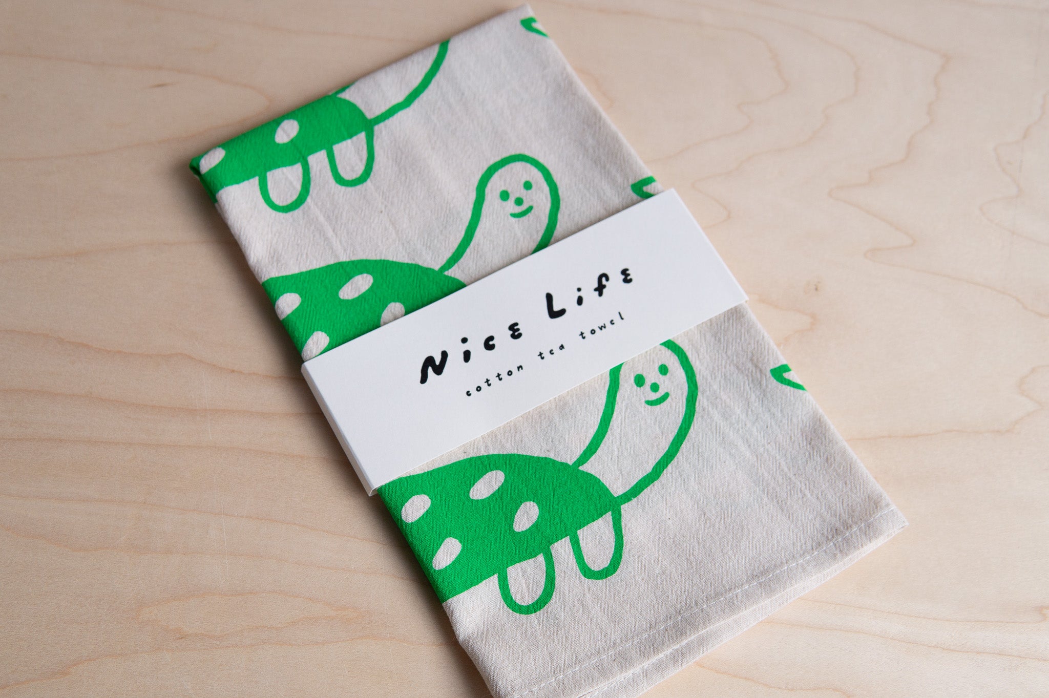 Nice Life: Printed Flour Sack Tea Towel (Various)