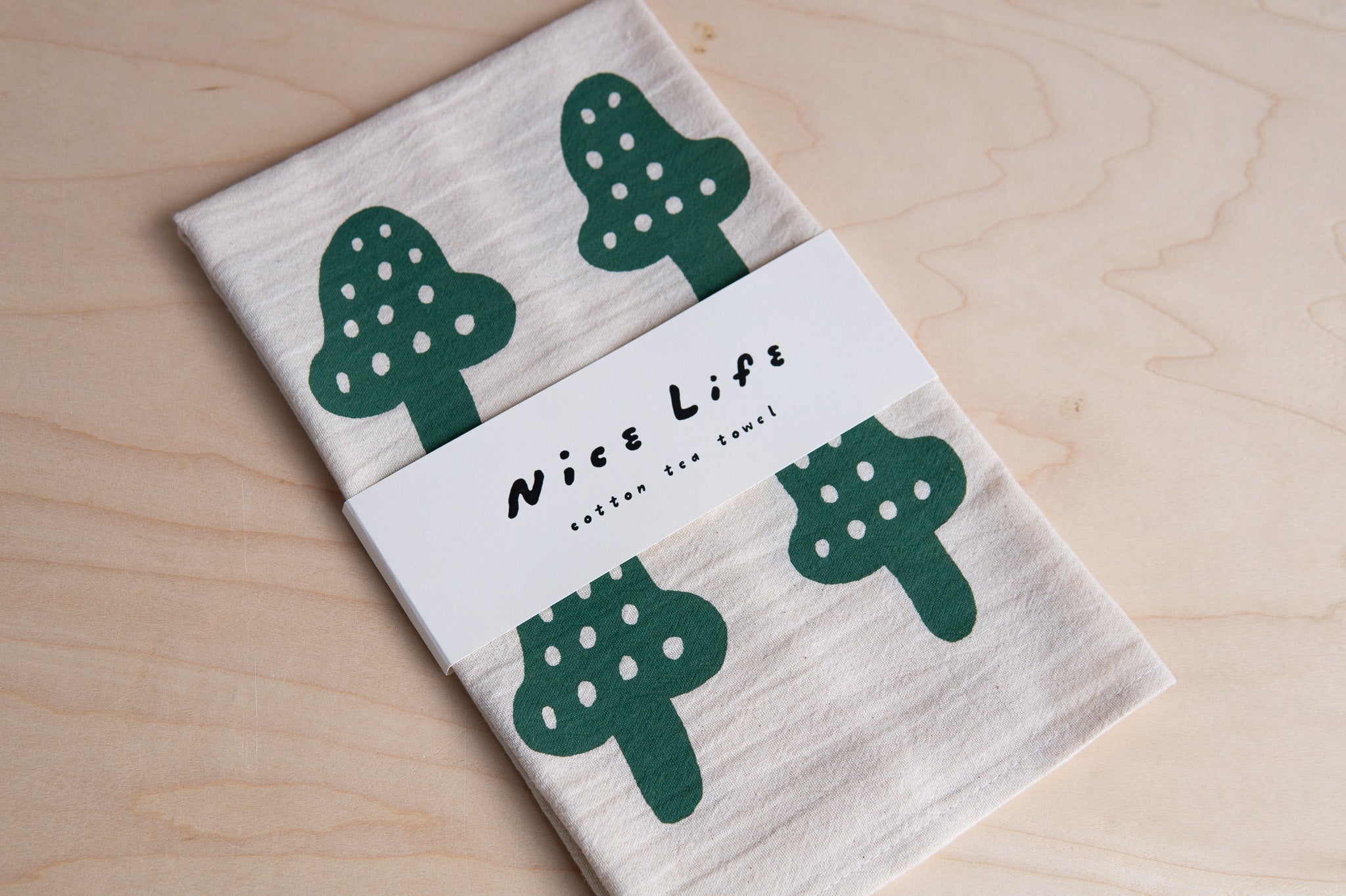 Nice Life: Printed Flour Sack Tea Towel (Various)