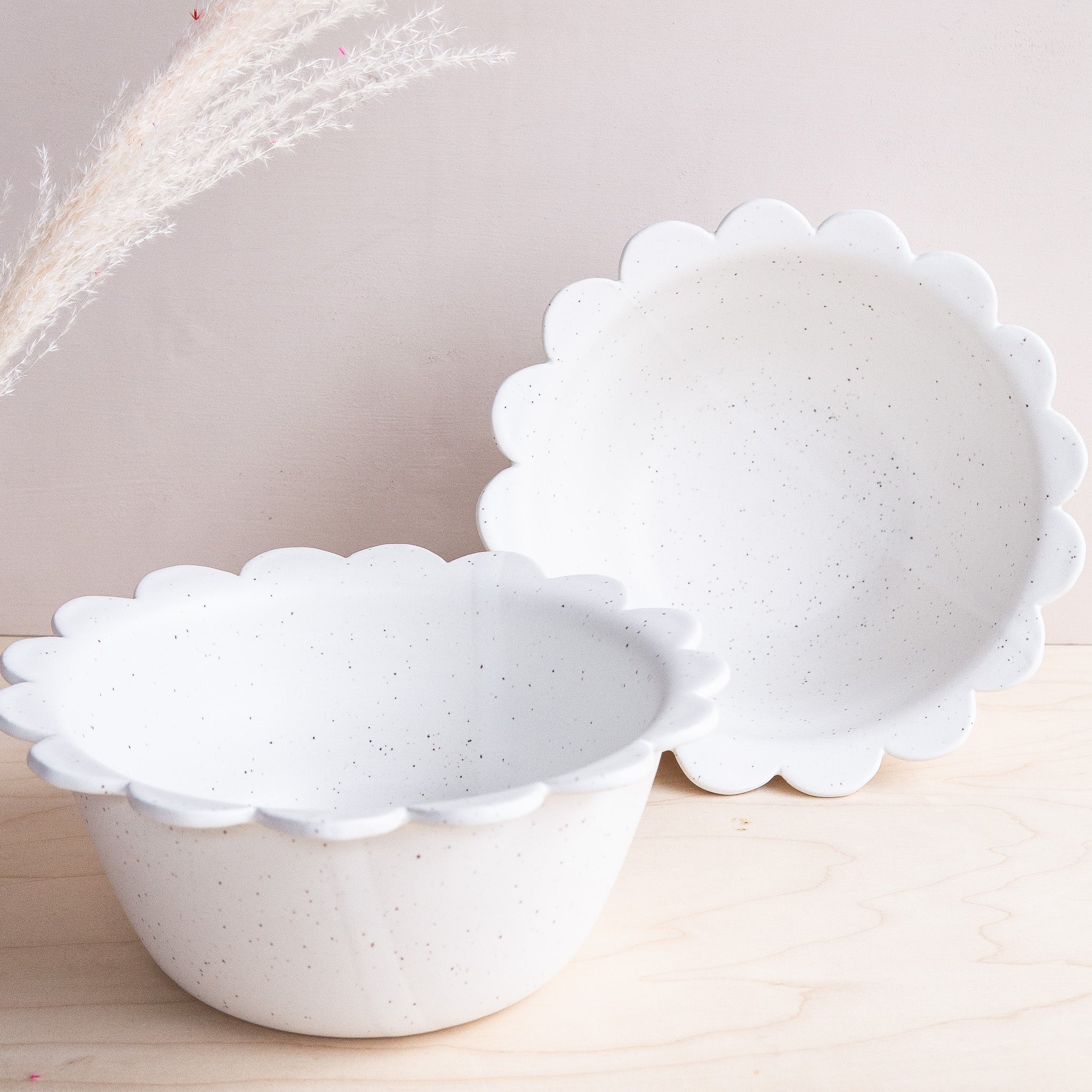 Sandbox Ceramics: Scalloped Serving Bowl