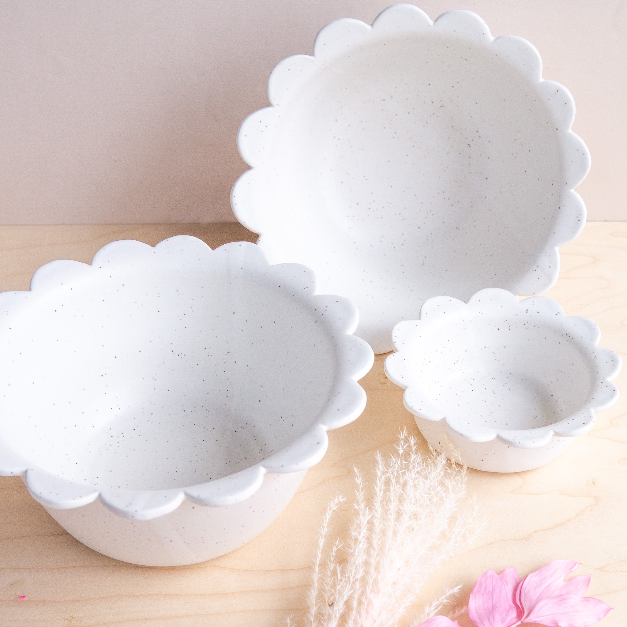 Sandbox Ceramics: Scalloped Serving Bowl