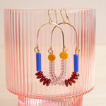 Michelle Starbuck Designs: Yellow Jasper & Periwinkle Balance Earrings