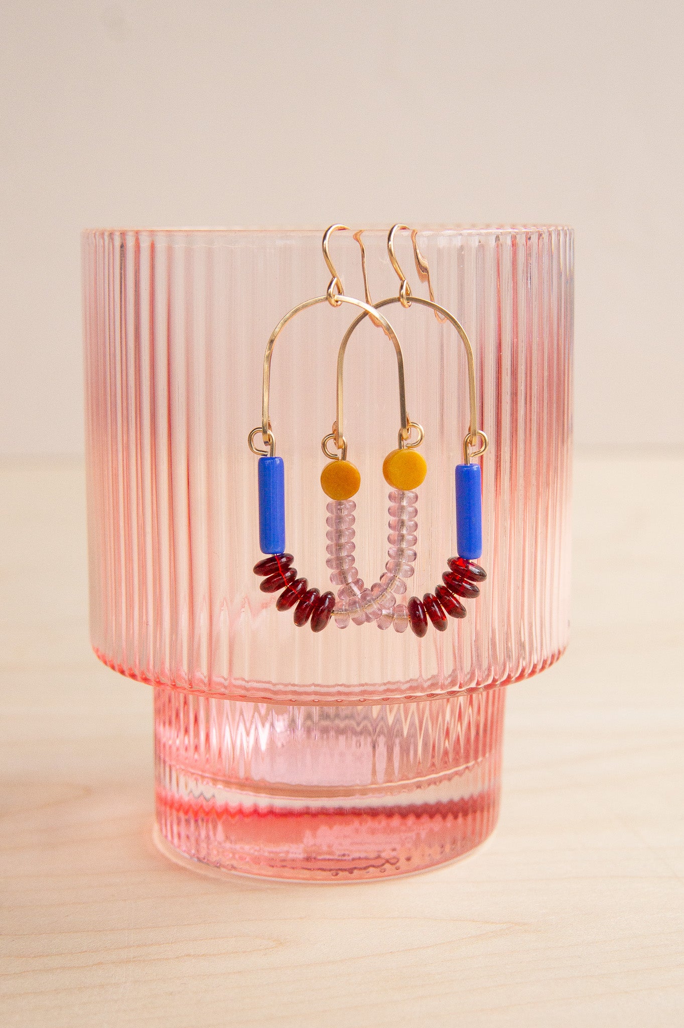 Michelle Starbuck Designs: Yellow Jasper & Periwinkle Balance Earrings
