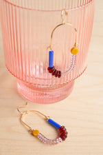 Michelle Starbuck Designs: Yellow Jasper & Periwinkle Balance Earrings