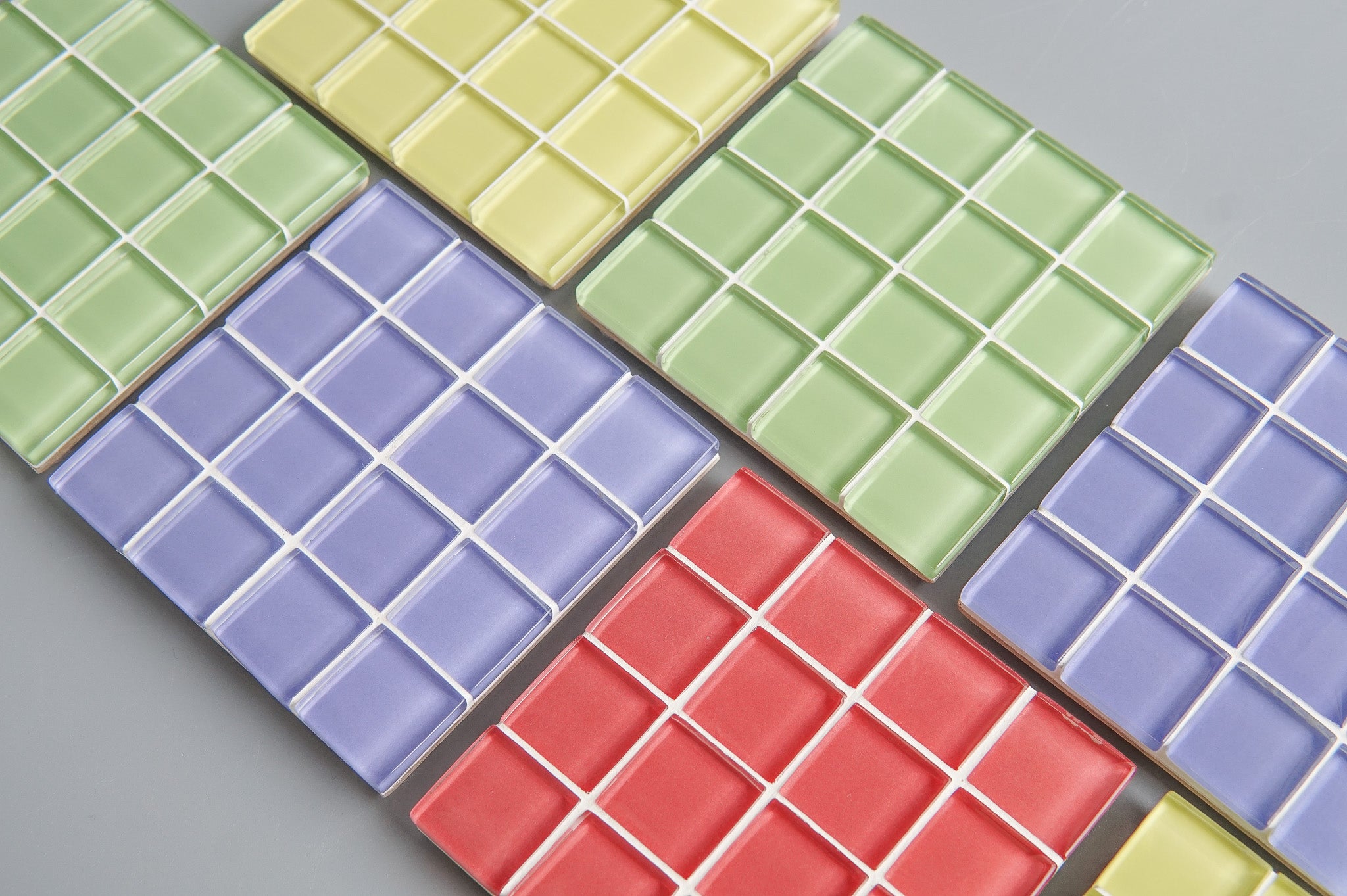 Subtle Art Studios: Solid Color Glass Tile Coaster