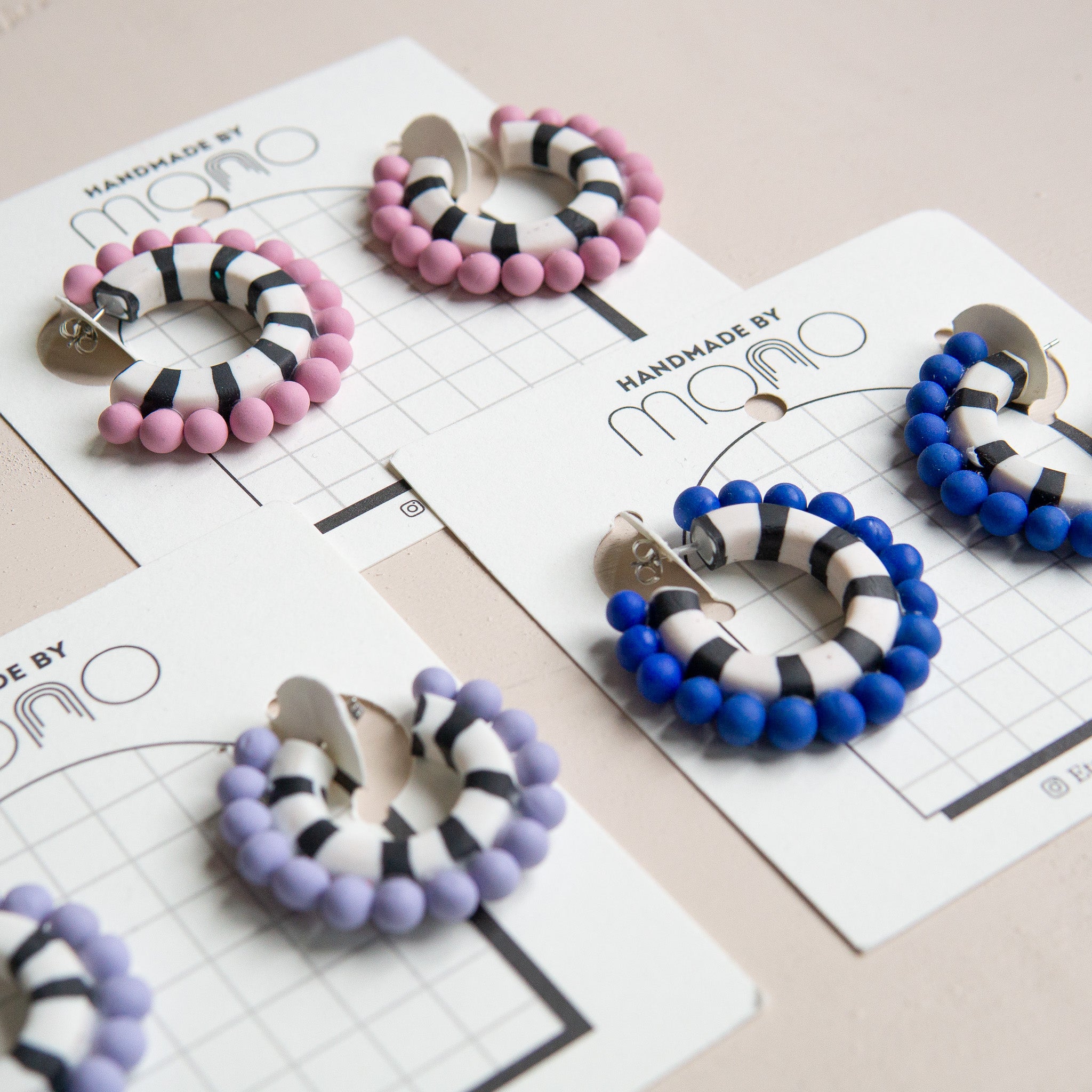MONO: Stripes and Dots Earrings