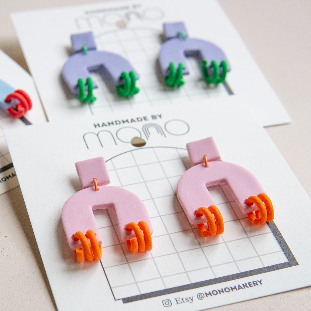 MONO: Spring Loaded Memphis Earrings