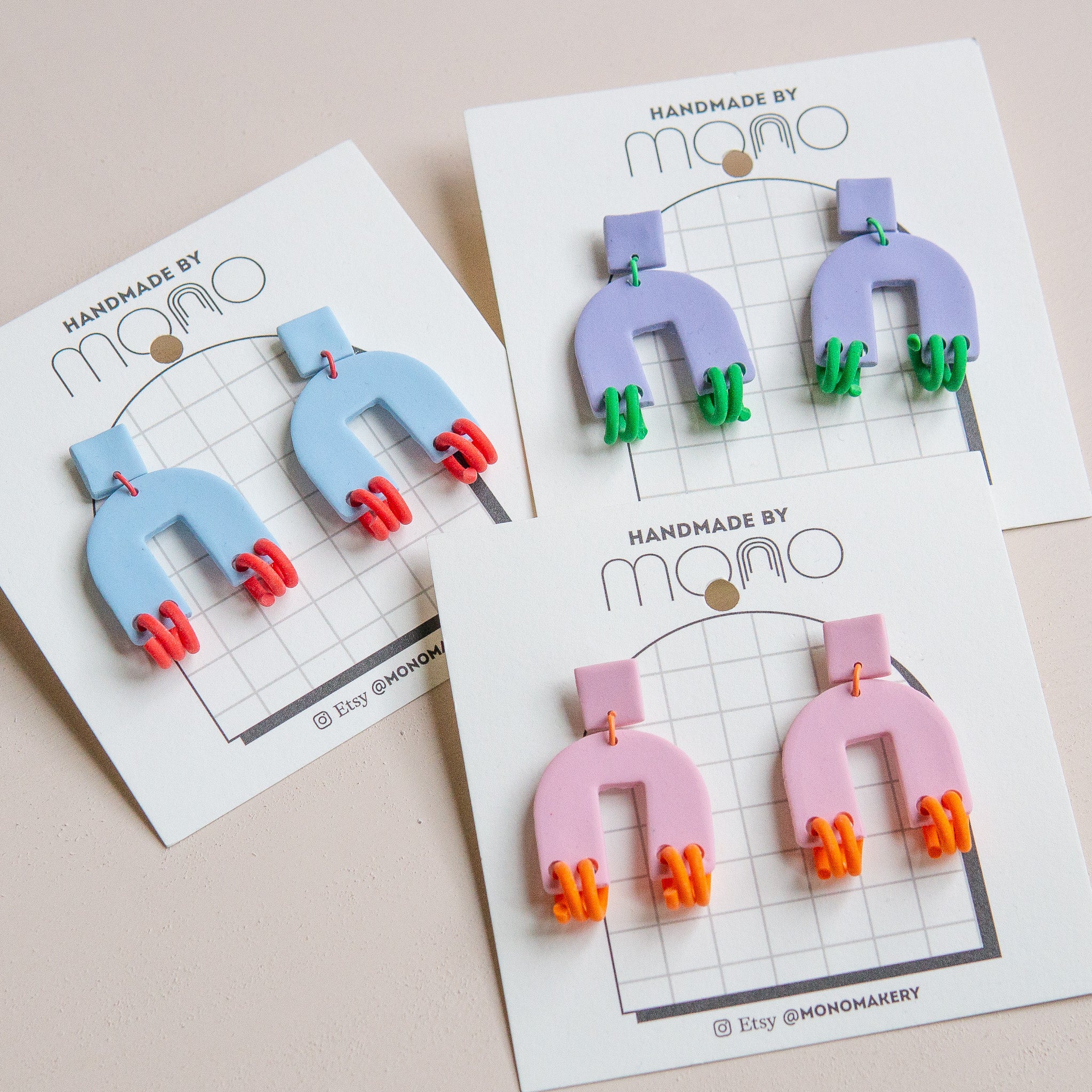 MONO: Spring Loaded Memphis Earrings