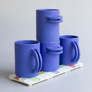 Ceramics by Laura: Blue Vertical Athéna Cup
