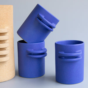 Ceramics by Laura: Blue Horizontal Athéna Cup