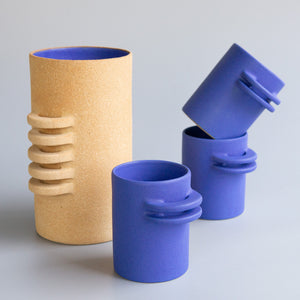 Ceramics by Laura: Blue Horizontal Athéna Cup